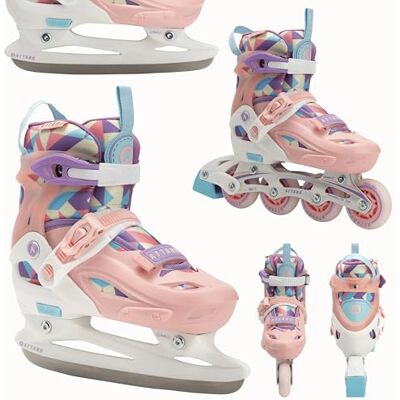 ATTABO Patines de Ruedas para niños Flashled – Ruedas LED Luminosas Ajustables, Certificado EN 13843, rodamientos de precisión ABEC-7, riel de Aluminio, Freno TPR, conversión de Patines en Patines ATTABO Patines de Ruedas para niños Flashled – Ruedas LED Luminosas Ajustables, Certificado EN 13843, rodamientos de precisión ABEC-7, riel de Aluminio, Freno TPR, conversión de Patines en Patines