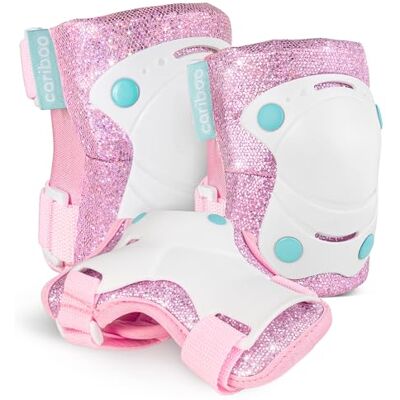 Cariboo Protecciones Patines Niños Equipo De Protección para Bicicleta Patinete Rosa Ballerina Cariboo Protecciones Patines Niños Equipo De Protección para Bicicleta Patinete Rosa Ballerina