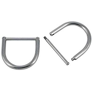 Best divers Anillo de Acero Inoxidable en Forma de D de 50 mm, Desmontable, Unisex para Adulto, Gris, Best divers Anillo de Acero Inoxidable en Forma de D de 50 mm, Desmontable, Unisex para Adulto, Gris,