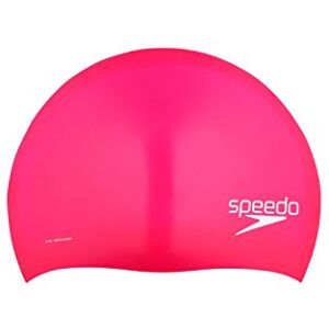 Speedo Gorro de natación Unisex de Silicona para Pelo Largo, Color Rosa, Talla única Speedo Gorro de natación Unisex de Silicona para Pelo Largo, Color Rosa, Talla única