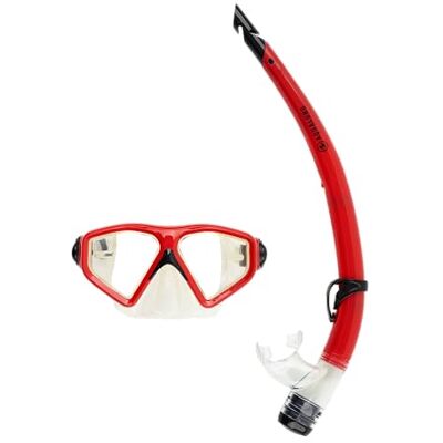 Aqualung Combo Saturn, Máscara + Tubo de Buceo, Snorkel y Senderismo acuático para Adultos, Hombres y Mujeres, con visión de 180°, protección UV, vidrios antivaho y antigoteo Aqualung Combo Saturn, Máscara + Tubo de Buceo, Snorkel y Senderismo acuático para Adultos, Hombres y Mujeres, con visión de 180°, protección UV, vidrios antivaho y antigoteo