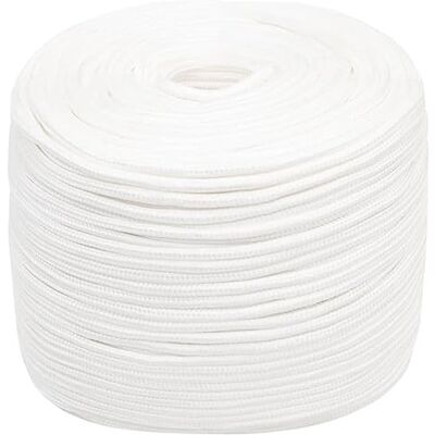 vidaXL Cuerda de Barco Polipropileno Blanco Intenso 8 mm 250 m vidaXL Cuerda de Barco Polipropileno Blanco Intenso 8 mm 250 m
