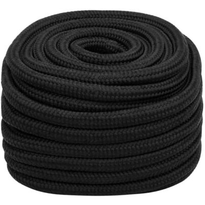 vidaXL Cuerda de Barco Polipropileno Negro Intenso 20 mm 25 m vidaXL Cuerda de Barco Polipropileno Negro Intenso 20 mm 25 m