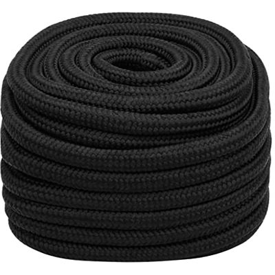 vidaXL Cuerda de Barco Polipropileno Negro Intenso 20 mm 100 m vidaXL Cuerda de Barco Polipropileno Negro Intenso 20 mm 100 m