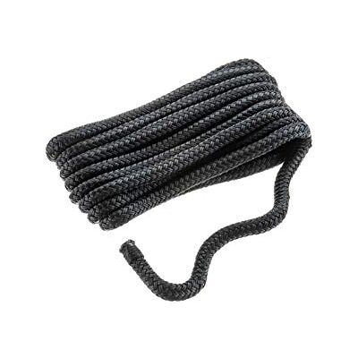 Seachoice Línea de Muelle de Nailon de Doble Trenzado con Empalme de Ojo, preencogida, estabilizada al Calor, 3/8 Pulgadas x 10 pies, Color Negro Seachoice Línea de Muelle de Nailon de Doble Trenzado con Empalme de Ojo, preencogida, estabilizada al Calor, 3/8 Pulgadas x 10 pies, Color Negro