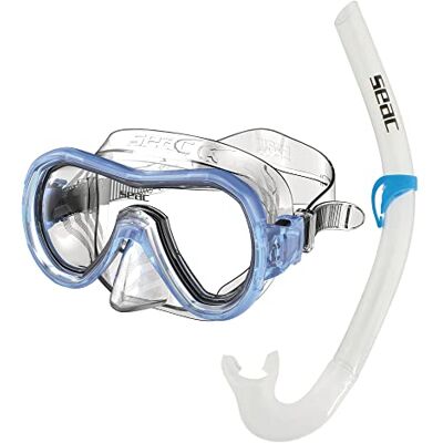 SEAC Panarea MD Set de Snorkeling, Unisex niños, Transparente/Azul, M SEAC Panarea MD Set de Snorkeling, Unisex niños, Transparente/Azul, M