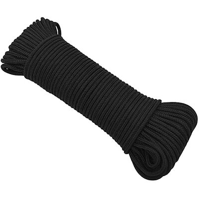 vidaXL Cuerda de barco polipropileno negro intenso 4 mm 50 m vidaXL Cuerda de barco polipropileno negro intenso 4 mm 50 m