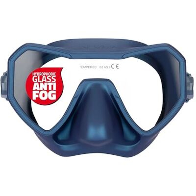 SALVIMAR , Combo Máscara Neo Anti Fog Shining Azul + Bite Air Snorkel SALVIMAR , Combo Máscara Neo Anti Fog Shining Azul + Bite Air Snorkel
