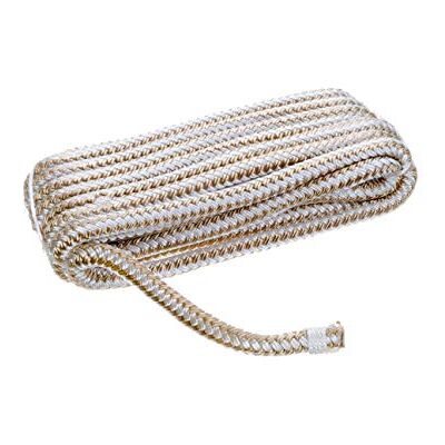 Seachoice Doble Trenza Nylon Dock Line 3/8 x 15' Oro/Blanco Seachoice Doble Trenza Nylon Dock Line 3/8 x 15' Oro/Blanco