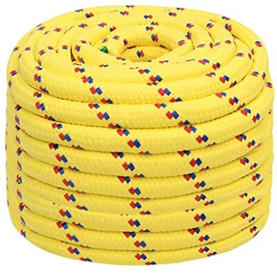 vidaXL Cuerda de Barco Polipropileno Amarillo 20 mm 25 m vidaXL Cuerda de Barco Polipropileno Amarillo 20 mm 25 m