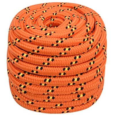 vidaXL Cuerda de Barco Polipropileno Naranja 20 mm 25 m vidaXL Cuerda de Barco Polipropileno Naranja 20 mm 25 m