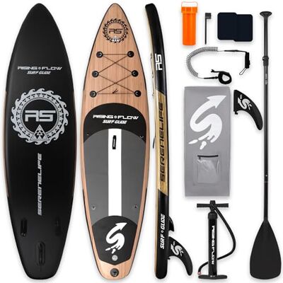 SereneLife SLSUPB754 - Tablas de Paddle de 10.5 pies - Incl. accesorios - Máx 136kg - Marrón SereneLife SLSUPB754 - Tablas de Paddle de 10.5 pies - Incl. accesorios - Máx 136kg - Marrón