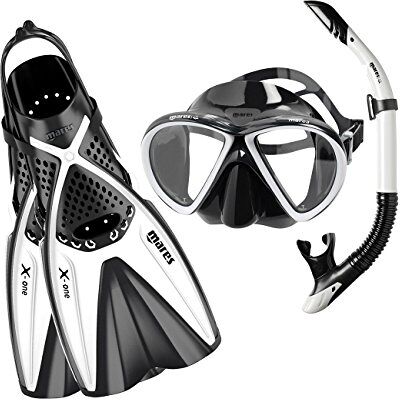 Mares Set Marea X-One Kit de Snorkel Adulto con máscara de Silicona, Aletas Channel Thrust Ajustables sin Hebilla y Tubo Semi-seco ergonómico Mares Set Marea X-One Kit de Snorkel Adulto con máscara de Silicona, Aletas Channel Thrust Ajustables sin Hebilla y Tubo Semi-seco ergonómico