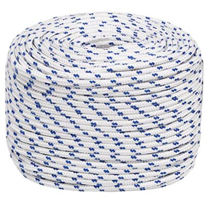 vidaXL Cuerda de barco polipropileno blanco 10 mm 25 m vidaXL Cuerda de barco polipropileno blanco 10 mm 25 m