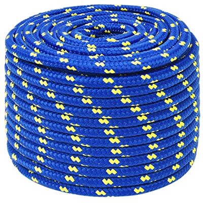 vidaXL Cuerda de Barco Polipropileno Azul 12 mm 100 m vidaXL Cuerda de Barco Polipropileno Azul 12 mm 100 m