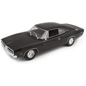 Maisto Dodge Charger R/T (1969): Modelo de Coche a Escala 1:18, Puertas, capó y Maletero móviles, orientable, 24 cm, Negro () Maisto Dodge Charger R/T (1969): Modelo de Coche a Escala 1:18, Puertas, capó y Maletero móviles, orientable, 24 cm, Negro ()
