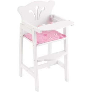 KidKraft Lil' Doll Trona de Madera de Juguete con cojín Rosa, Silla de Madera para muñecos bebé, Muebles para muñecas, Juguetes para niñas y niños () KidKraft Lil' Doll Trona de Madera de Juguete con cojín Rosa, Silla de Madera para muñecos bebé, Muebles para muñecas, Juguetes para niñas y niños ()