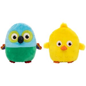 BANDAI Peluche Reversible 2 en 1 La Granja de Zenón, Lorito Pepe y Pollito Lito 25 cm, Multicolor, Modelo BANDAI Peluche Reversible 2 en 1 La Granja de Zenón, Lorito Pepe y Pollito Lito 25 cm, Multicolor, Modelo