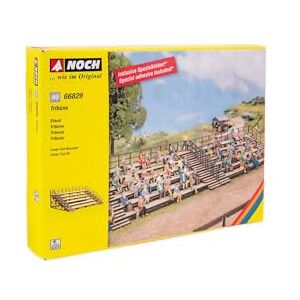 NOCH Tribuna con Detalles detallados, 13,4 x 6,9 cm, Ideal para Escala H0 y escenas Deportivas Creativas NOCH Tribuna con Detalles detallados, 13,4 x 6,9 cm, Ideal para Escala H0 y escenas Deportivas Creativas