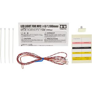 Tamiya MFC Juego de Luces led (3 mm, 1100 mm, para Modelos de radiocontrol, Piezas de Tuning), Color Rojo Tamiya MFC Juego de Luces led (3 mm, 1100 mm, para Modelos de radiocontrol, Piezas de Tuning), Color Rojo