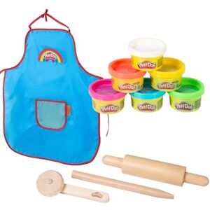 roba x Play-Doh Juego Compacto Herramientas de Madera certificada por el FSC, 6 latas de plastilina y Delantal Regalo sostenible y Listo para Jugar para niños a Partir de 3 años roba x Play-Doh Juego Compacto Herramientas de Madera certificada por el FSC, 6 latas de plastilina y Delantal Regalo sostenible y Listo para Jugar para niños a Partir de 3 años