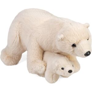 WILD REPUBLIC Mom & Baby Polar Bear Plush, Stuffed Animal, Plush Toy, Gifts for Kids, 14 WILD REPUBLIC Mom & Baby Polar Bear Plush, Stuffed Animal, Plush Toy, Gifts for Kids, 14