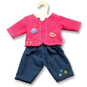 Heless 2504 Conjunto de ropa para muñecas, 2 piezas con rebeca y vaqueros, en azul o rosa, surtido, talla 35 45 cm Heless 2504 Conjunto de ropa para muñecas, 2 piezas con rebeca y vaqueros, en azul o rosa, surtido, talla 35 45 cm