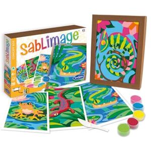 Sentosphère Sentosphere 3908819 Kit de pintura de arena para niños, diseño de reptiles y ranas, kit de manualidades creativo, juego de pintura de arena a partir de 4 años Sentosphère Sentosphere 3908819 Kit de pintura de arena para niños, diseño de reptiles y ranas, kit de manualidades creativo, juego de pintura de arena a partir de 4 años