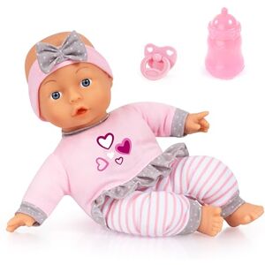 Bayer Design muñeco Bebe, Primera muñeca, para amarres, Cuerpo Blanco, 30 cm, con Chupete y biberon Bayer Design muñeco Bebe, Primera muñeca, para amarres, Cuerpo Blanco, 30 cm, con Chupete y biberon