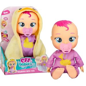 Cry Babies Bebés Llorones Newborn Bath Time Zoe, Muñeca Bebé, la Recién Nacida Zoe Disfruta de la Hora del Baño Reaccionando al Agua y Llorando Lágrimas de Verdad, Juguete para Niñas y Niños de 18+ Meses Cry Babies Bebés Llorones Newborn Bath Time Zoe, Muñeca Bebé, la Recién Nacida Zoe Disfruta de la Hora del Baño Reaccionando al Agua y Llorando Lágrimas de Verdad, Juguete para Niñas y Niños de 18+ Meses