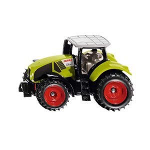 Siku , Tractor Claas Axion 950, Metal/Plástico, Verde, Incl. enganche para remolque, Ruedas con neumáticos de goma