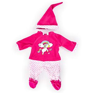 Bayer Design - Ropa 33 a 38 cm, Accesorios para muñeca, Pantalones, Top y Gorra, Conjunto, Traje con Unicornio, Color rosa, blanco () , color/modelo surtido Bayer Design - Ropa 33 a 38 cm, Accesorios para muñeca, Pantalones, Top y Gorra, Conjunto, Traje con Unicornio, Color rosa, blanco () , color/modelo surtido