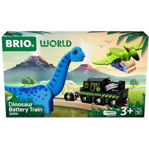 Brio Tren de Dinosaurios a Pilas, Tren Juguete eléctrico, Madera, Juguetes niños 3 años, Compatible con Otros Sets, Set de construcción 4 Piezas Brio Tren de Dinosaurios a Pilas, Tren Juguete eléctrico, Madera, Juguetes niños 3 años, Compatible con Otros Sets, Set de construcción 4 Piezas