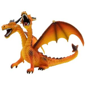 Bullyland Topper Dragón con 2 Cabezas, Naranja Bullyland Topper Dragón con 2 Cabezas, Naranja