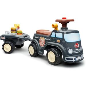 Falk – Portador Food Truck Gourmet Burger – A Partir de 12 Meses – Gris – Volante direccional con bocina – Palanca de Efecto sonoro – Baúl de Almacenamiento – Remolque BBQ & Accesorios – Falk – Portador Food Truck Gourmet Burger – A Partir de 12 Meses – Gris – Volante direccional con bocina – Palanca de Efecto sonoro – Baúl de Almacenamiento – Remolque BBQ & Accesorios –