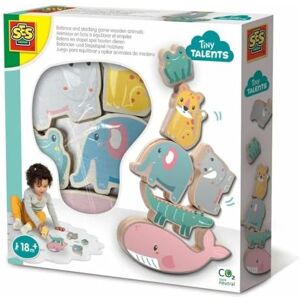 Creative - Juego de Equilibrio y apilamiento de Animales de Madera, Multicolor () Creative - Juego de Equilibrio y apilamiento de Animales de Madera, Multicolor ()