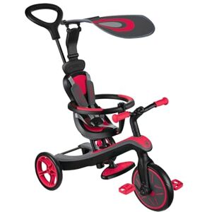 Globber EXPLORER TRIKE 4 in 1 Triciclo y bicicleta de equilibrio todo en uno para niños pequeños de 10m + a 5 años + , Rojo Globber EXPLORER TRIKE 4 in 1 Triciclo y bicicleta de equilibrio todo en uno para niños pequeños de 10m + a 5 años + , Rojo
