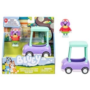 Bluey Circula Amigos en Este simpático vehículo Viaja en el Vehículo de Las Abuelitas con Janet, Cabe una Figura articulada de 6-7,6 cm, Incluye Figura de Janet Bluey Circula Amigos en Este simpático vehículo Viaja en el Vehículo de Las Abuelitas con Janet, Cabe una Figura articulada de 6-7,6 cm, Incluye Figura de Janet