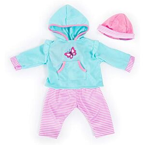 Bayer Design - Ropa 42 a 46cm, Accesorios para muñeca, Pantalones, Top y Gorra, Conjunto, Traje con Mariposa, Color turquesa, rosa () , color/modelo surtido Bayer Design - Ropa 42 a 46cm, Accesorios para muñeca, Pantalones, Top y Gorra, Conjunto, Traje con Mariposa, Color turquesa, rosa () , color/modelo surtido