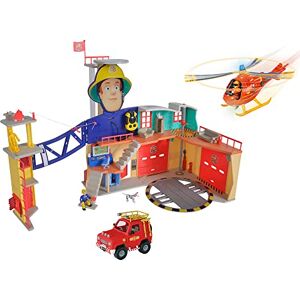 Simba Estación de Bomberos Mega XXL con helicóptero Wallaby, Coche de Bomberos 4x4 (Rojo) y Figuras de Sam, Tom & Penny, Juguete para niños a Partir de 3 años Simba Estación de Bomberos Mega XXL con helicóptero Wallaby, Coche de Bomberos 4x4 (Rojo) y Figuras de Sam, Tom & Penny, Juguete para niños a Partir de 3 años