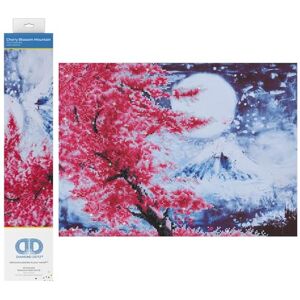 DIAMOND DOTZ Diamond Painting de Paisaje. Cuadro de Diamantes 5D de Montaña y Cerezos. Kit Completo de Pintura con Diamantes de 38.00 x 52.00 cm DIAMOND DOTZ Diamond Painting de Paisaje. Cuadro de Diamantes 5D de Montaña y Cerezos. Kit Completo de Pintura con Diamantes de 38.00 x 52.00 cm