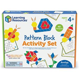 Learning Resources Set de actividades con bloques geométricos habilidades motrices finas, aptitudes para el razonamiento crítico, 4+ años Learning Resources Set de actividades con bloques geométricos habilidades motrices finas, aptitudes para el razonamiento crítico, 4+ años
