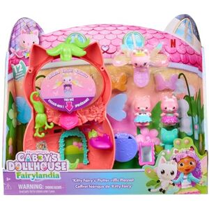 DREAMWORKS GABBY'S DOLLHOUSE Gabby's Dollhouse, Fairylandia, Set de Juego aleteástico de Kitty Fairy con 12 Piezas y aleteástico Anillo, Juguetes para niños y niñas a Partir de 3 años DREAMWORKS GABBY'S DOLLHOUSE Gabby's Dollhouse, Fairylandia, Set de Juego aleteástico de Kitty Fairy con 12 Piezas y aleteástico Anillo, Juguetes para niños y niñas a Partir de 3 años