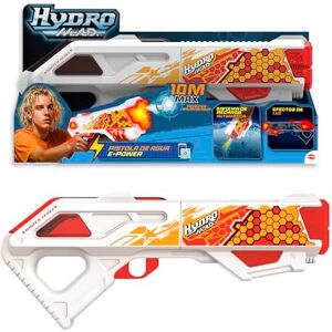 Bizak Hydro Mad Blanca y Roja, Blaster de Agua eléctrica con Recarga automática, Alcance hasta 10 m y Efectos de luz, batería Recargable, para niños Desde 8 años () Bizak Hydro Mad Blanca y Roja, Blaster de Agua eléctrica con Recarga automática, Alcance hasta 10 m y Efectos de luz, batería Recargable, para niños Desde 8 años ()