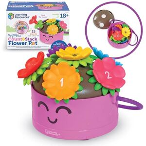Learning Resources Poppy, la Maceta con Flores para apilar y Contar, Flores de motricidad Fina, Juguetes para desarrollar la motricidad Fina, Juguetes para niños de Preescolar, 15 Piezas Learning Resources Poppy, la Maceta con Flores para apilar y Contar, Flores de motricidad Fina, Juguetes para desarrollar la motricidad Fina, Juguetes para niños de Preescolar, 15 Piezas