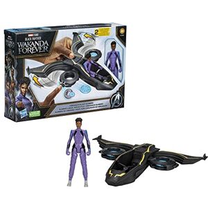 Marvel Hasbro Studios Black Panther: Wakanda Forever, Vehículo Vibranium Blast Sunbird, Figura de acción Shuri a Escala de 15 cm, a Partir de 4 años Marvel Hasbro Studios Black Panther: Wakanda Forever, Vehículo Vibranium Blast Sunbird, Figura de acción Shuri a Escala de 15 cm, a Partir de 4 años