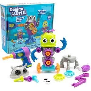Educational Insights Learning Resources Workshop Taller de Robots Design & Drill, Robot 3 años, construcción Stem, Juguete Desmontable con Taladro para niños Trabajadores, Multicolor, M EI- Educational Insights Learning Resources Workshop Taller de Robots Design & Drill, Robot 3 años, construcción Stem, Juguete Desmontable con Taladro para niños Trabajadores, Multicolor, M EI-