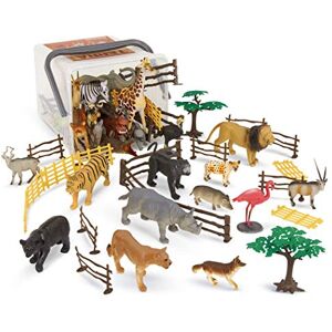 Figuras Miniatura de Animales Jungle World de Battat - 60 piezas Figuras Miniatura de Animales Jungle World de Battat - 60 piezas