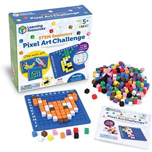 Learning Resources Pixel Art Challenge – Juego Stem para Niños 5+ – 402 Piezas con Cubos Píxel – Manualidades Educativas sin Pantalla Learning Resources Pixel Art Challenge – Juego Stem para Niños 5+ – 402 Piezas con Cubos Píxel – Manualidades Educativas sin Pantalla