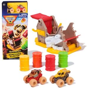 Monster Cable Mini Lanzador 'Boneyard Blaster' Y 2 Mini JAMS Metal Escala 1:87 Monster Truck MUTT Y Earth Shaker Coches para Niños Juguetes Niños 3 años + Monster Cable Mini Lanzador 'Boneyard Blaster' Y 2 Mini JAMS Metal Escala 1:87 Monster Truck MUTT Y Earth Shaker Coches para Niños Juguetes Niños 3 años +